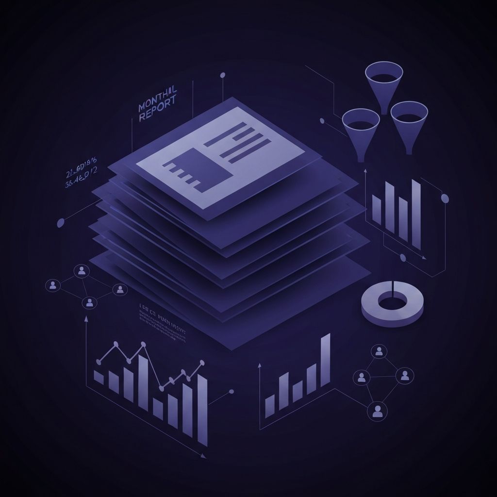 Digital Marketing Monthly Report Template