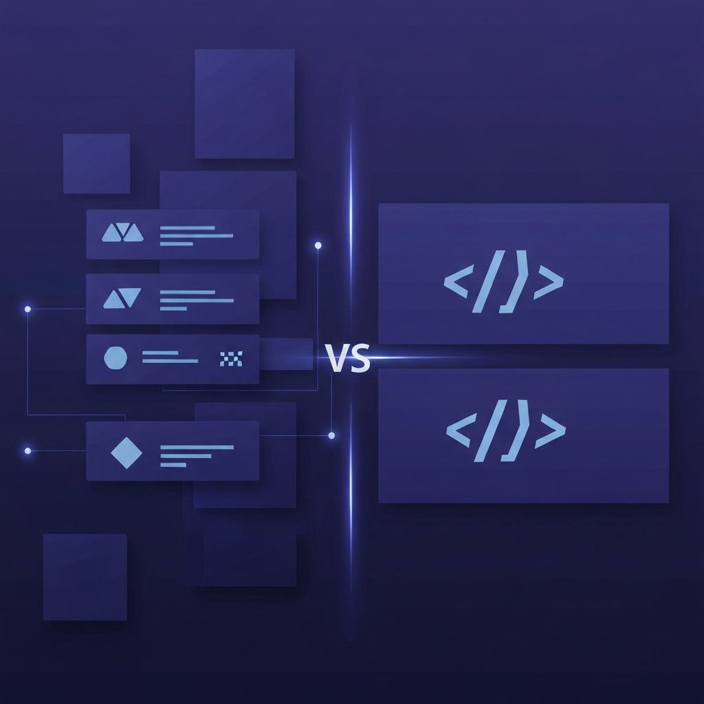 Visual Web Design Tools vs Traditional Coding Comparison